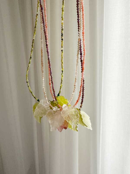 COLLANA FOGLIE PLUVIALI