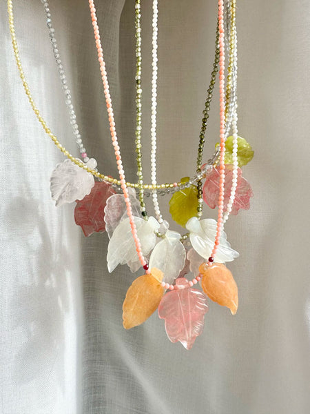 COLLANA FOGLIE PLUVIALI