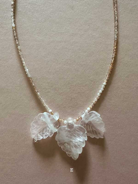 COLLANA FOGLIE PLUVIALI