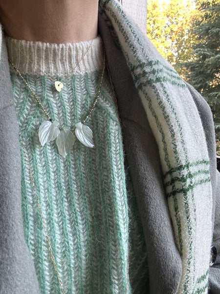 COLLANA FOGLIE PLUVIALI