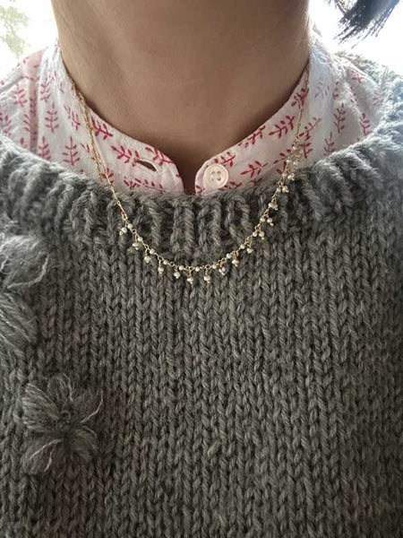 Girocollo grappolini di perle di fiume