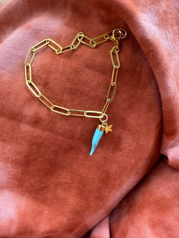 Bracciale Cornino turchese e stellina