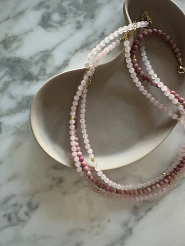 CHOCKER PERLE DI PIETRE