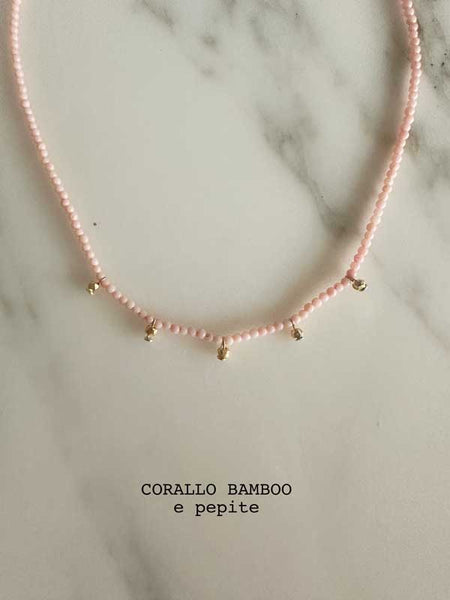 COERALLO BAMBOO rosa e pepite