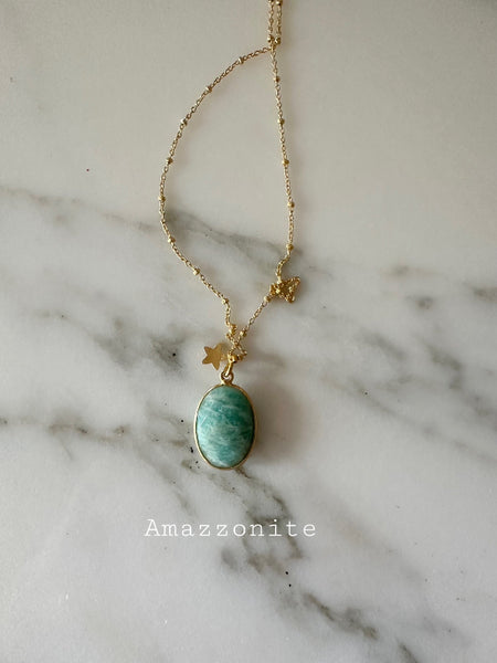 COLLANA AMAZZONITE E STELLINA