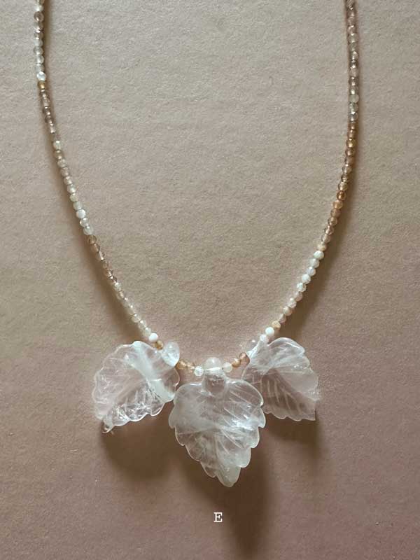 COLLANA FOGLIE PLUVIALI