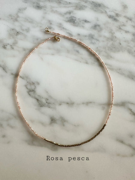 GIROCOLLO EMATITE E ZIRCONI ROSA