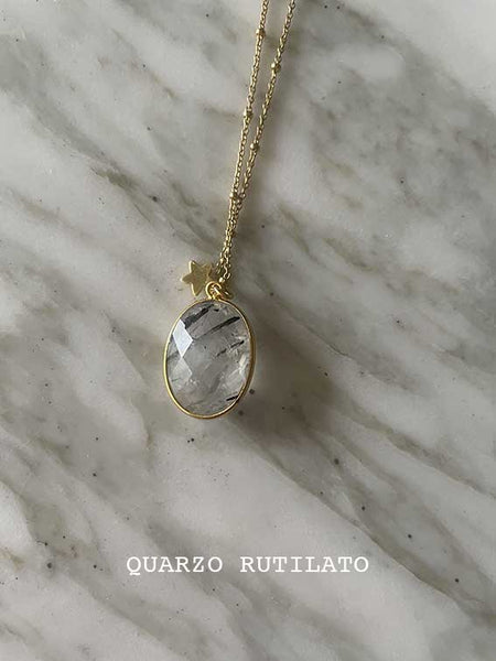 collana quarzo rutilato