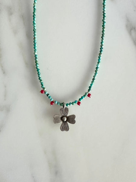 Collana FIORE D'ARGENTO