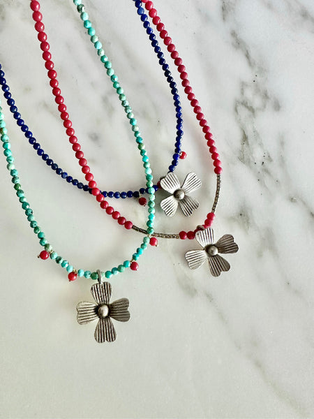Collana FIORE D'ARGENTO