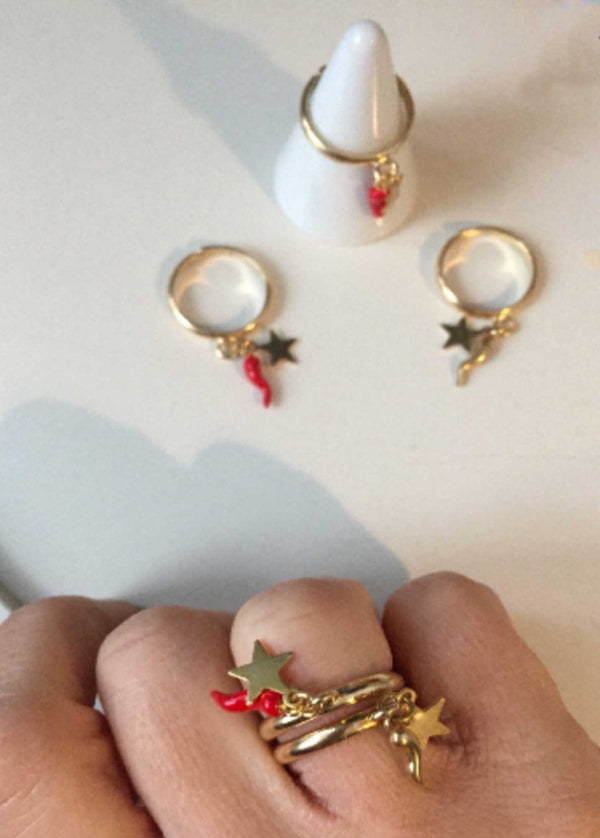 ANELLI REGOLABILI CON CHARMS