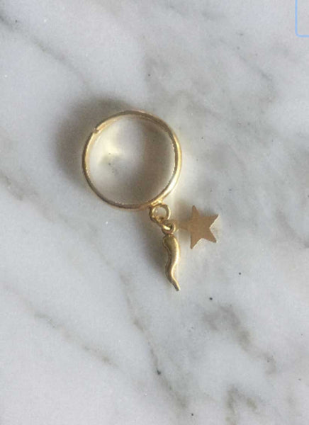 ANELLI REGOLABILI CON CHARMS